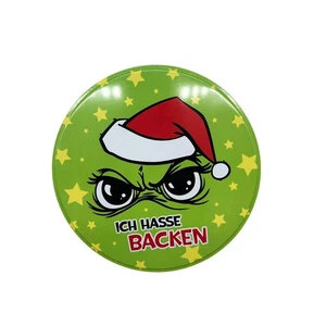 Keksdose Festtagsmuffel "Ich hasse backen" Ø ca. 16,5 cm Weihnachten   - Bild 1 von 3