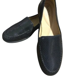 Hotter Black Loafers Size US 8.5 EU 40 Leather Slip On Comfort Shoes Style: JAZZ - Picture 1 of 14