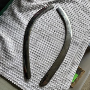 1959 Chevrolet Rear Lower Window Corner Trim Pair Belair  Biscayne L And R - Picture 1 of 12