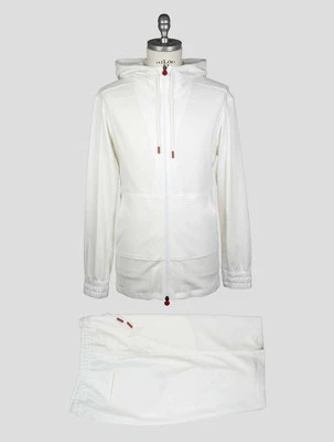 Kiton Tuta Corta Cotone Bianco KMZ24 Uomo - Immagine 1 di 4