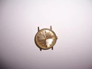 Vintage Men's Omega 14 K Gold Seamaster DeVille 550 Men's Watch-Runs - Picture 1 of 6