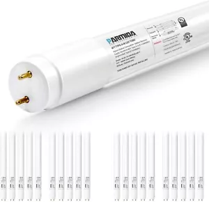 Energy-Efficient 20-Pack T8 LED Tubes - Frosted, Dual/Single-End Connections - Picture 1 of 9