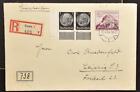GERMANY 1940 High Value WHW Stamp  on Proper Reg Cover ESSEN to Leipzig LOOK