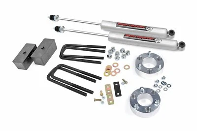 Kit de elevação de suspensão Rough Country 2,5 polegadas para Toyota Tundra com amortecedores N3 - Imagem 1 de 4