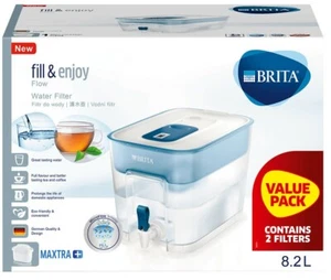 Brita Flow Cask with 2 MAXTRA+ cartridge Water Filter Flow 8.2L 2023 Stock Free - Picture 1 of 6