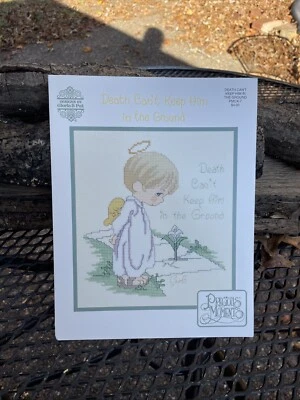 PRECIOUS MOMENTS "DEATH CAN’T KEEP HIM IN THE GROUND” Design By Gloria and Pat - Image 1 of 2