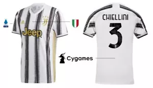 Adidas Juventus Turin 2020-2021 Home Chiellini 3 I Heim Juve UCL Series A Jersey - Picture 1 of 7