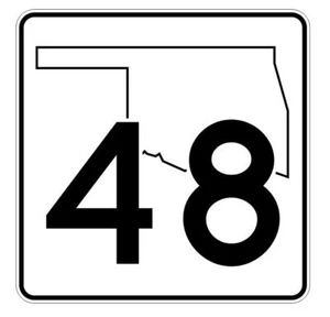 Oklahoma State Highway 48 Aufkleber Sticker R5609 Highway Route Schild - Bild 1 von 1