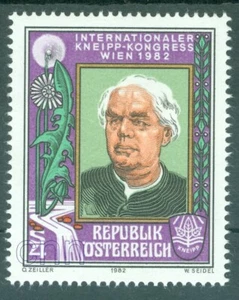 1982 Sebastian Kneipp,priest,Kneipp Cure/hydrotherapy,Kneippism,Austria,1700,MNH - Picture 1 of 1