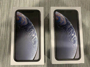 Apple iPhone XR BOXES with AccessoriesONLY!! No device.Lot of 2. 64GB / Black 