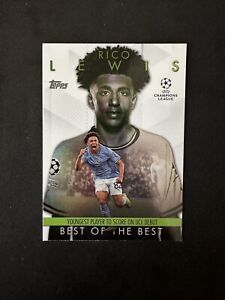 2023-24 Topps UEFA Club Competitions Rico Lewis Best of the Best