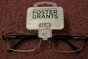 Foster Grant T22 GUN Titanium Reading Glasses Readers NEW - Picture 1 of 5