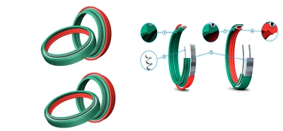 2X SKF Dual Compound Fork Seals Dust Caps Ktm 1290 Super Duke GT From 2016 - Image 1 of 3