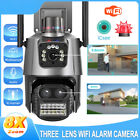 4K WiFi IP Kamera Three Lens Überwachungskamera Aussen CCTV PTZ Auto Tracking