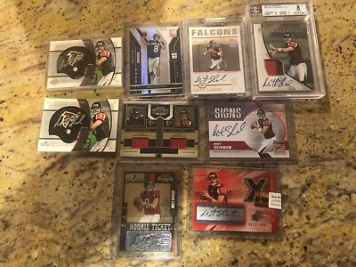 MATT SCHAUB ROOKIE AUTO LOT SP  660/799 CONTENDERS TOPPS 152/1499 SWEET SPOT SPX - Image 1 of 2