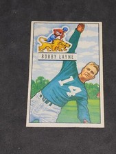 Bobby Layne 1951 Bowman Football Card No. 102 - very nice!!!