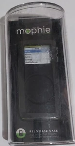 NEW MOPHIE IPOD NANO 2ND GENERATION (ALUMINIUM) BLACK SOFT PROTECTIVE SILICONE - Picture 1 of 2