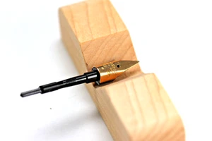 PARKER 75 18K GOLD '96' FINE REVERSE OBLIQUE NIB MADE IN FRANCE - Picture 1 of 7