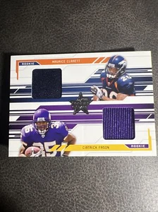 Maurice Clarett Ciatrick Fason, Broncos Vikings Rookie Stars Jersey 304/500 Rare - Picture 1 of 2