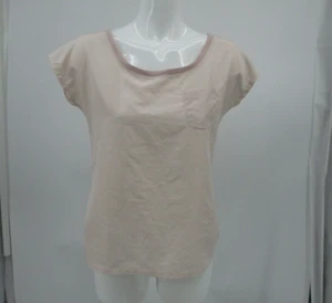 Express Top Womens Medium Blush Pink Sleeveless Round Neck Stretchy Back Pocket - Picture 1 of 14