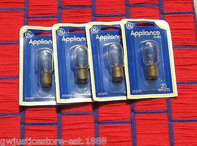 Box of 4 APPLIANCE SEWING MACHINE T8 vacuum 25T8 LIGHT BULB 25w Exit Sign Ba15d - Image 1 of 4