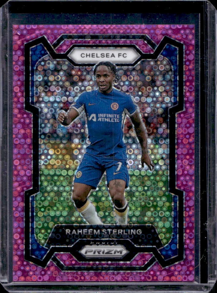 2023-24 Prizm Premier League Raheem Sterling Pink Breakaway Prizm #10/149