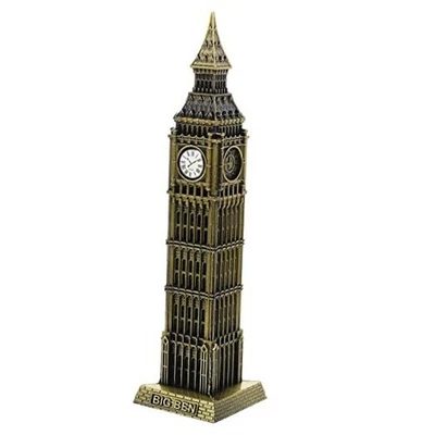 Estatua del Big Ben: Decoración Metal Big Ben Modelo de Construcción Estatuilla Decoración de Mesa  Foto 1 de 4