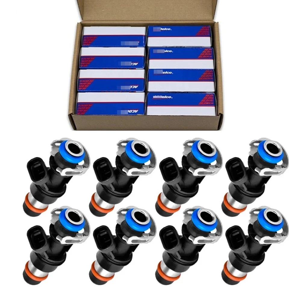 8Pack Original Fuel Injectors For 99-07 Chevy Silverado 4.8L 5.3L 6.0L 25317628 Foto 1 de 4