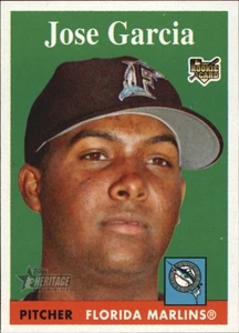 Jose Garcia 2007 Topps Heritage Baseball KURZDRUCK Karte #464-Marlins - Bild 1 von 2