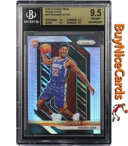 2018 Deandre Ayton Panini Prizm Hyper Prizms Refractor RC Rookie # 279 BGS 9.5 - Picture 1 of 4