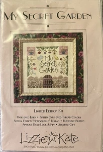 Lizzie Kate “My Secret Garden” Limited Edition Counted Cross Stitch Kit - Picture 1 of 2
