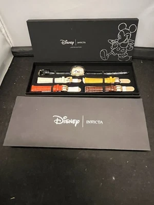 NIB INVICTA Disney® Mickey Mouse Watch Set W/5 Leather Bands Limited Edition - Image 1 of 4