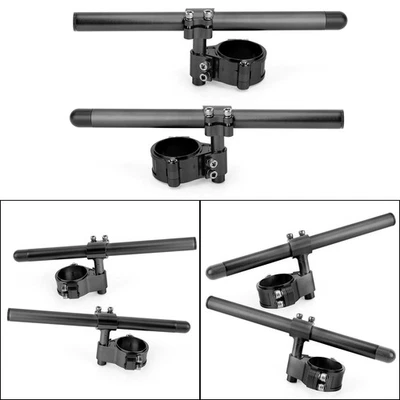Universal Adjustable Rotatable CNC Billet Clip Ons Fork Tube Handlebar Kit 45mm` - Image 1 of 4