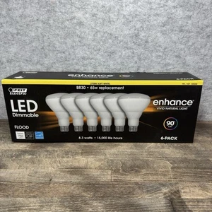 Feit Electric Dimmable Led BR 30 Flood 65W Soft White, 6 Count - Picture 1 of 4