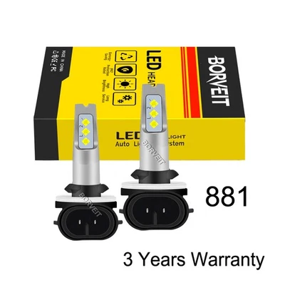 881 Whtie LED Bulbs Headlights Lights For Honda Pioneer 500 700 2014 2015 -2021 Foto 1 de 4