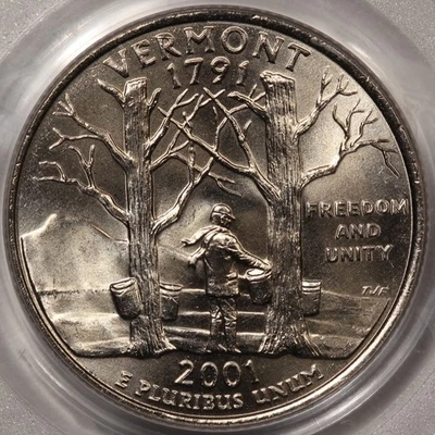 2001-D Vermont State Quarter PCGS MS-67 - Image 1 of 4