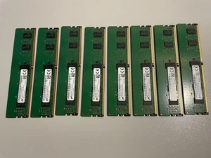 Lot de 8x Micron 8GB 1RX8 DDR4-2400T RDIMM ECC Registered – 64GB Total - Photo 1/4