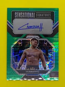 Humberto Carillo WWE Prizm 2023 Signed Green Pulsar Wrestling Card /10 Auto NXT - Picture 1 of 2