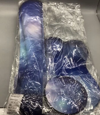 Keyboard, Mouse Pad Wrist Rest 3 Pc Set Anti Skid Star Field Pattern - Image 1 of 4