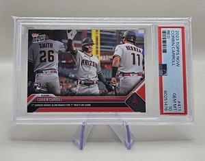 2023 TOPPS NOW #411 CORBIN CARROLL RC RED SSP 9/10 PSA GEM MINT 10 DIAMONDBACKS - Picture 1 of 3
