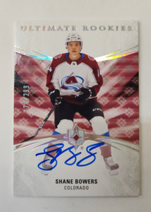 2020-21 Upper Deck Ultimate Shane Bowers Rookie Auto /299 - Colorado Avalanche