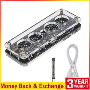 IN14 Nixie Tube Clock Acrylic Base w/ Colon Tube for 4-bit IN14 Punk Vacuum Tube - Bild 1 von 7