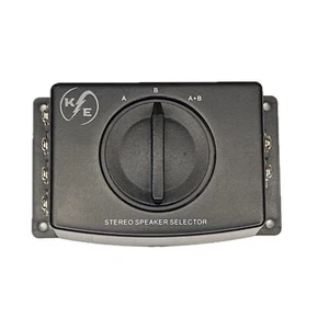 A/B A B A+B Stereo Speaker Selector Switch Switcher Combiner 2 Way Black Box - Picture 1 of 11
