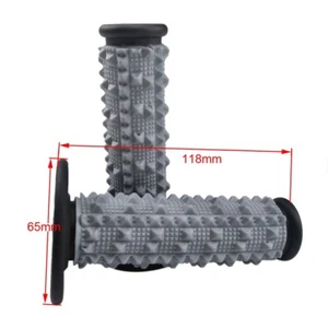 Black 22mm Handle Bar Throttle Hand Grips PIT PRO Trail Dirt Bike 7/8" Motorbike - Bild 1 von 5