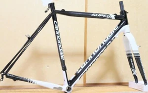 CANNONDALE SUPER X Frameset BALLISTEC CARBON Size 54 road bike white F/S From JP - Picture 1 of 6