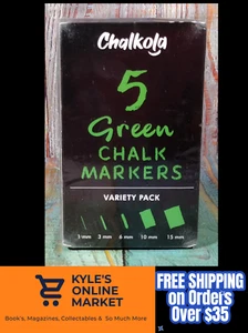 Chalkola 5 grüne Kreidemarker - Variety Pack - NEU - Bild 1 von 7