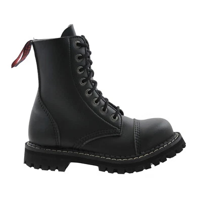 Angry Itch 8-Loch Gothic Punk Army Ranger Kunstlederstiefel VEGAN - Bild 1 von 4