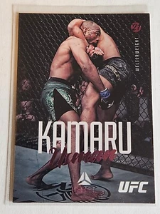 Kamaru Usman - 2021 Chronicles Luminance Pink Insert Card - Picture 1 of 2