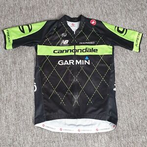 Castelli Cannondale Garmin Team 2.0 Road Cycling Jersey Mens XL Black Green Top
