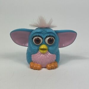 VTG FURBY McDonalds Happy Meal 1998 Baby Blue w/ Pink Fur Tiger Electronics Toy